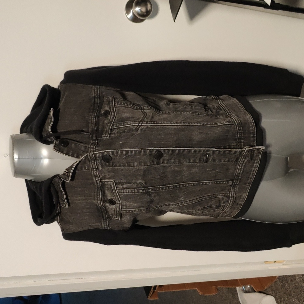 American eagle denim button up jacket, size M